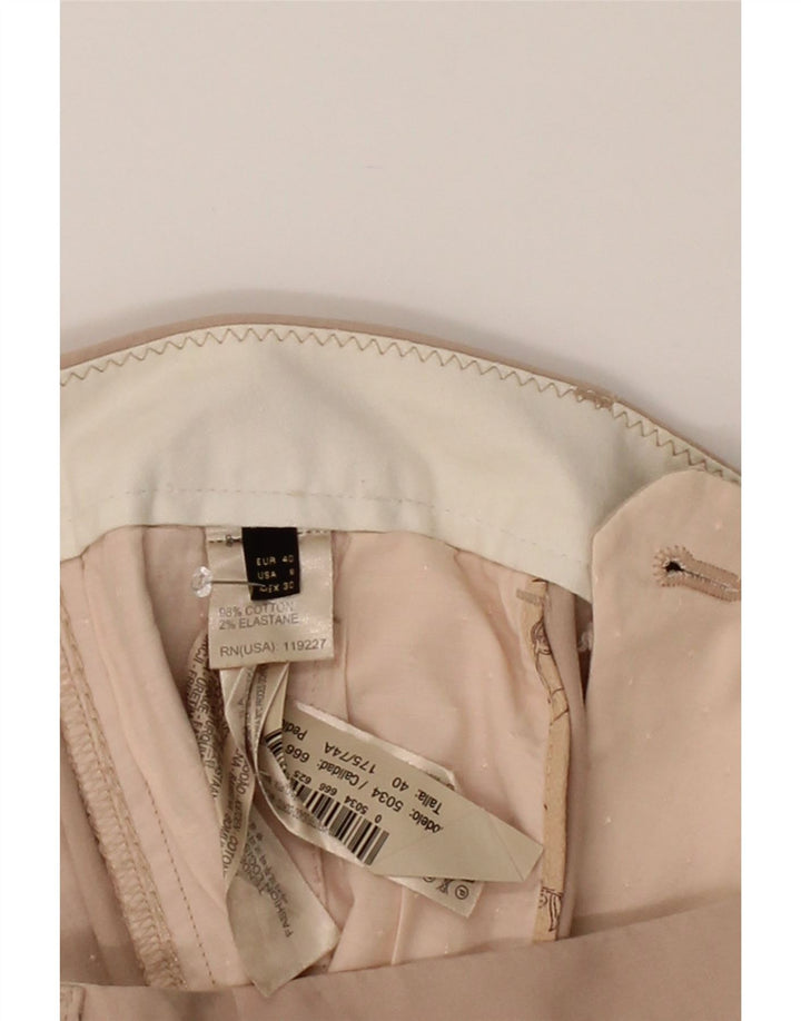 MASSIMO DUTTI Womens Slim Chino Trousers EU 40 Medium W36 L30 Beige Cotton Vintage Massimo Dutti and Second-Hand Massimo Dutti from Messina Hembry 