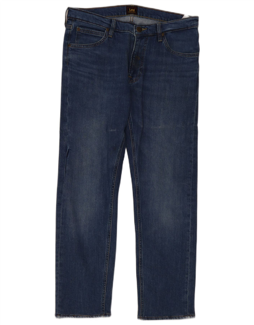 Lee Dame Daren Zip Fly Straight Jeans W32 L30 Blå Bomuld