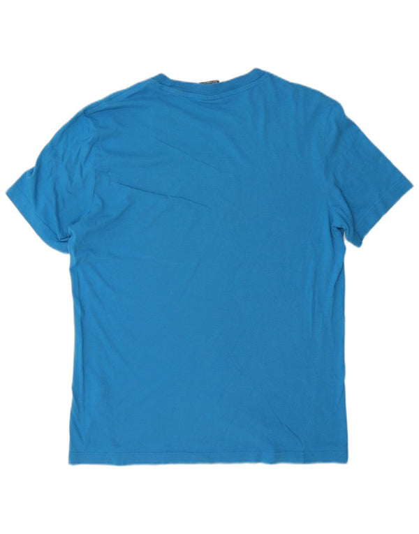 Champion Herre grafisk T-shirt Top Medium Blue Bomuld