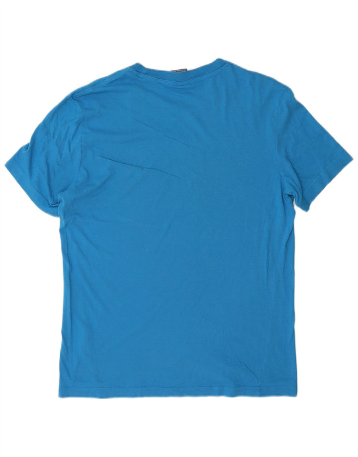 Champion Herre grafisk T-shirt Top Medium Blue Bomuld