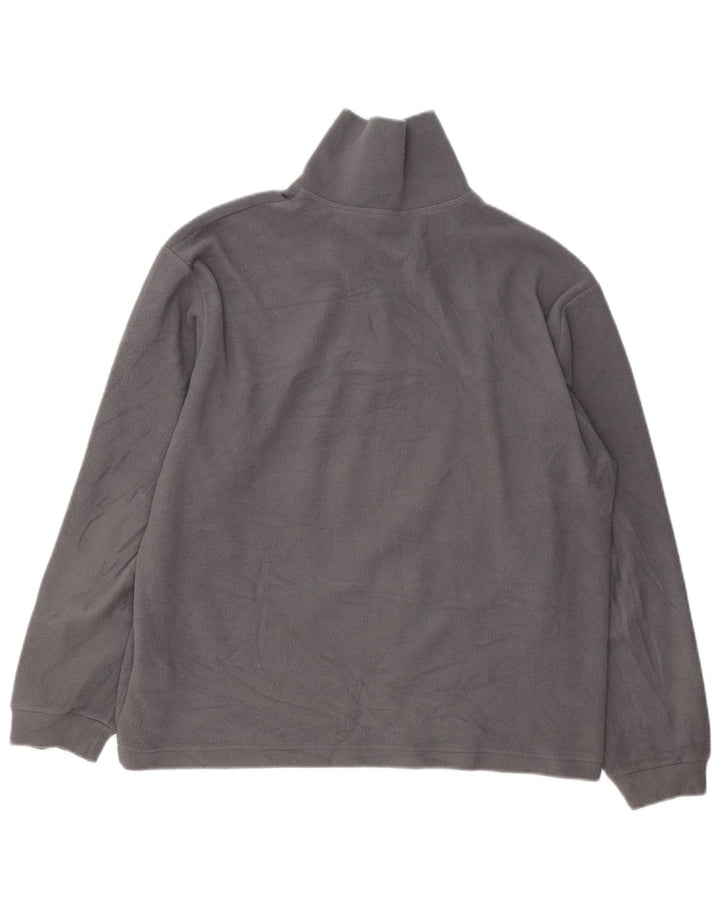 INVICTA Fleece Jumper med lynlås til mænd, stor grå polyester