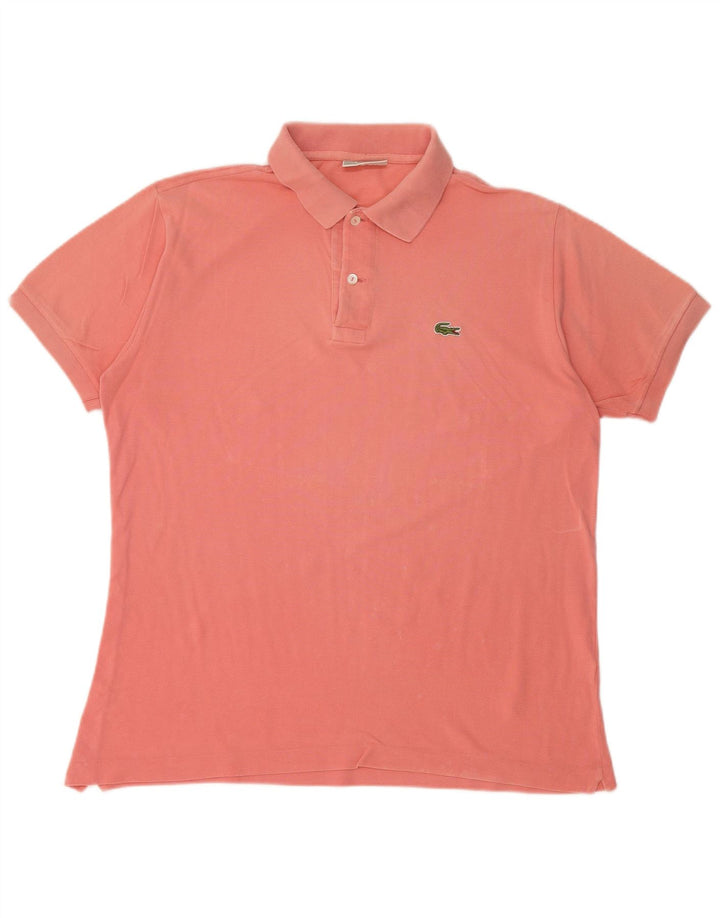 LACOSTE Poloshirt til mænd størrelse 4 Medium Pink Bomuld