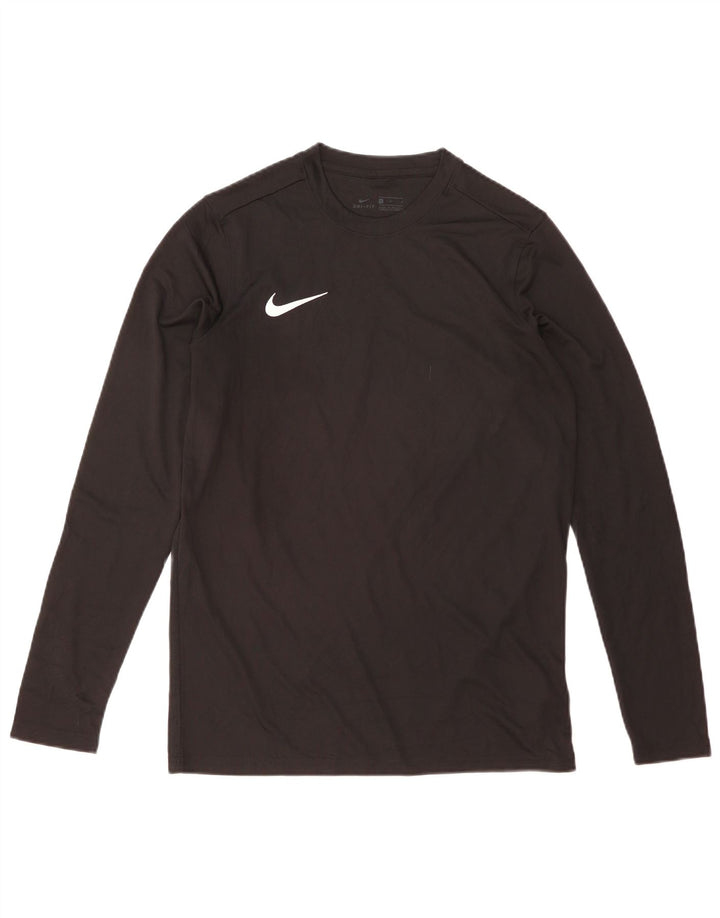 Nike Herre Dri Fit Top Langærmet Medium Sort Polyester