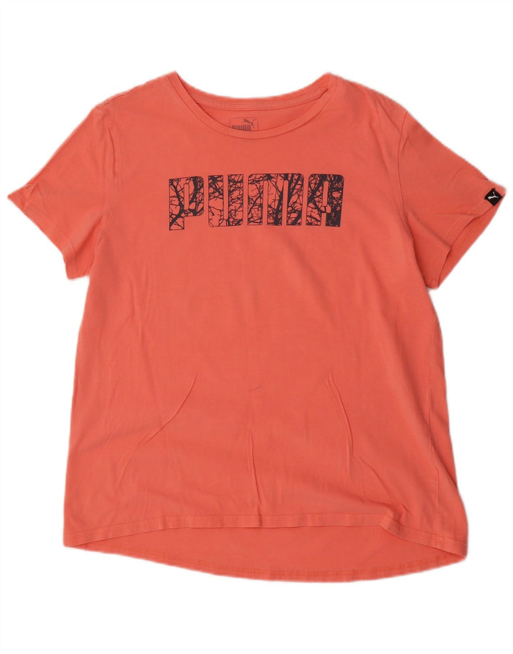 Puma Grafisk T-Shirt Top UK 16 Large Pink