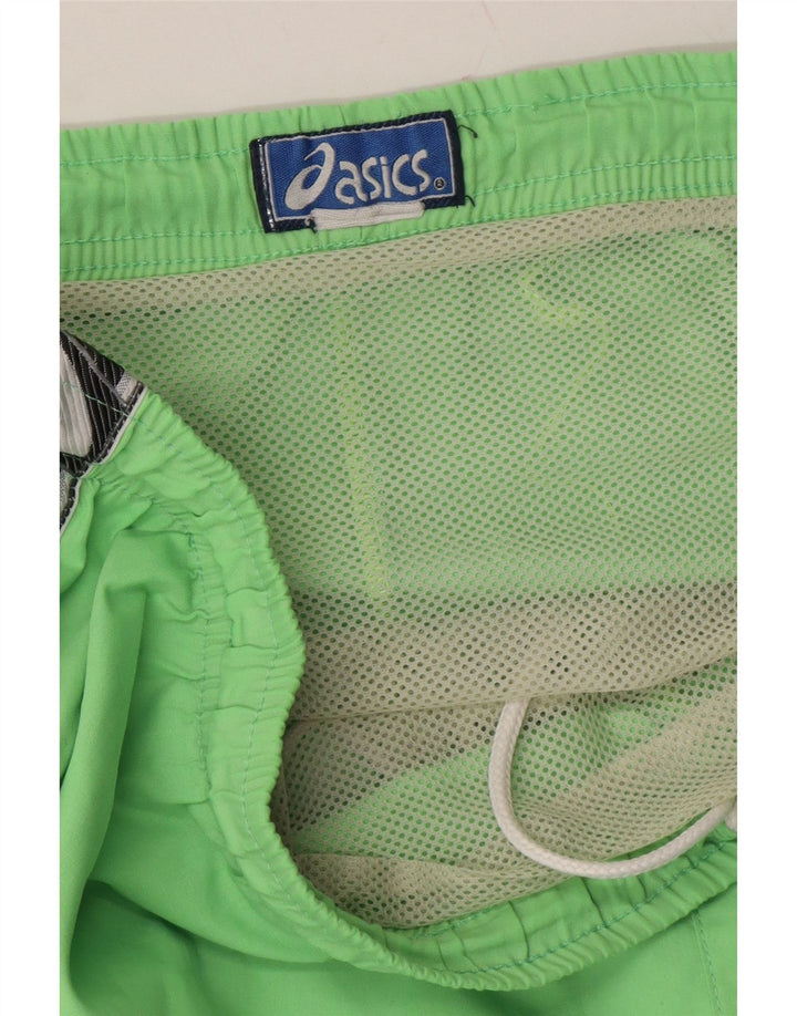 ASICS Mens Graphic Swimming Shorts XL Green Vintage Asics and Second-Hand Asics from Messina Hembry 