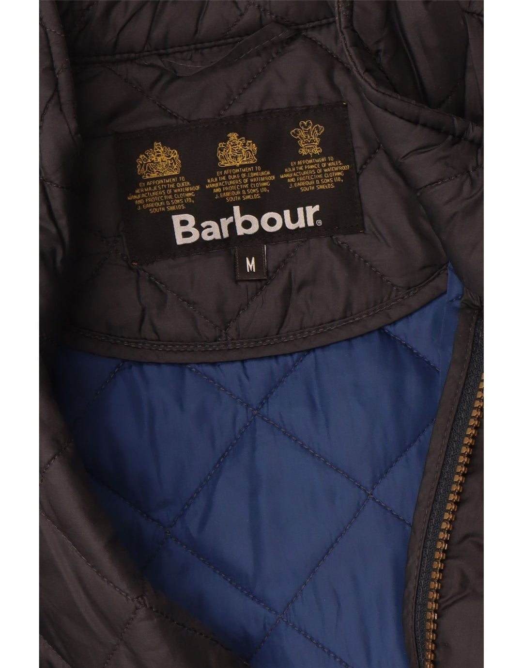 Barbour Herre quiltet jakke UK 38 Mellem marineblå polyamid