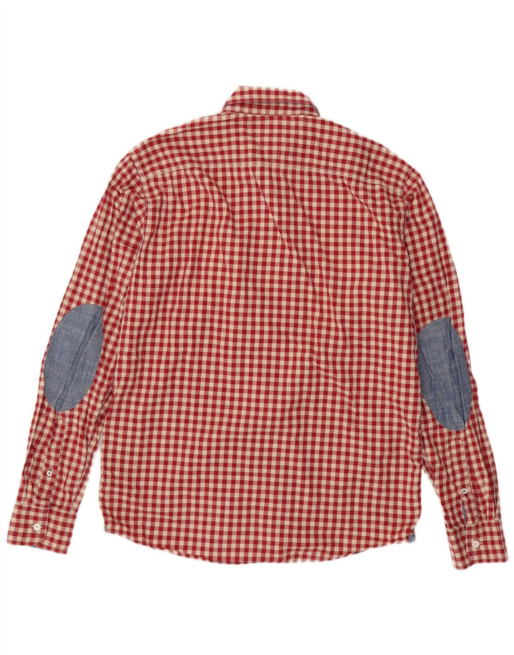 TOMMY HILFIGER Herre Vintage Fit Flanelskjorte Medium Rød Gingham Bomuld