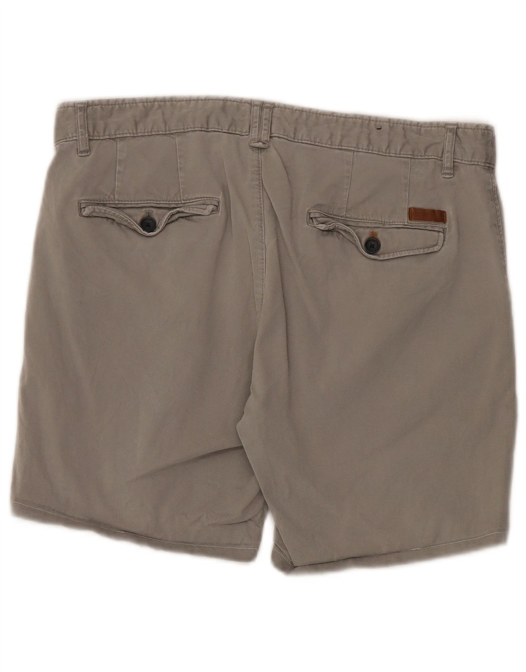 Zara Herre Chino Shorts EU 42 Large W32 Grå