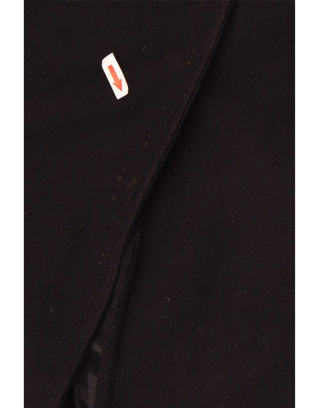 Benetton Dame Overfrakke UK 14 Medium Sort Uld
