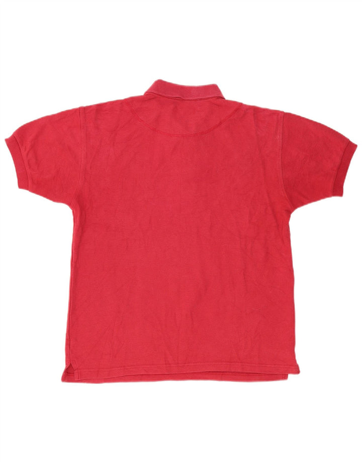 POLO RALPH LAUREN Mens Polo Shirt Medium Pink Cotton