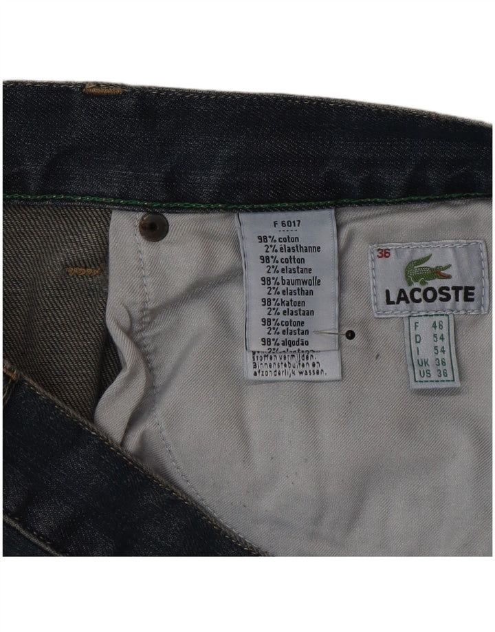Lacoste Straight Jeans til mænd W36 L34 blå bomuld