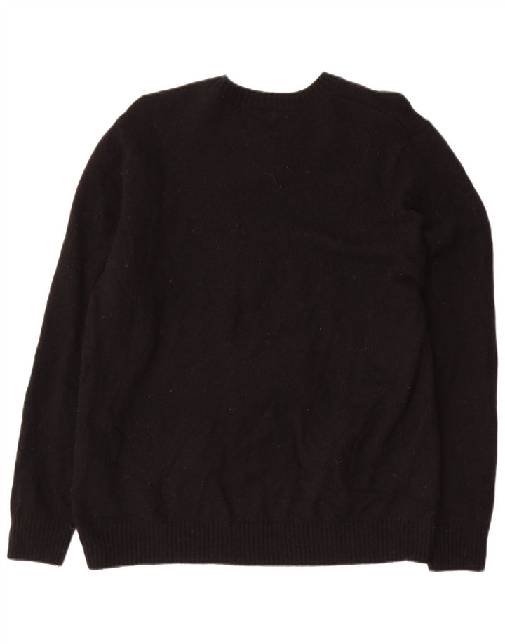 LEVI'S Dame Standard Fit Jumper Sweater UK 18 XL Sort Uld