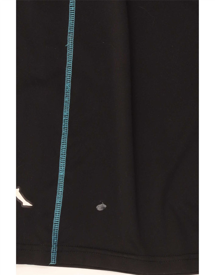 Kappa Herre grafiske sportsshorts store sorte polyester