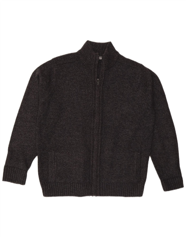Marks & Spencer Herre Cardigan Sweater Stor Grå Akryl