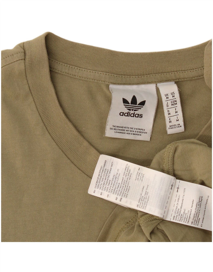 Adidas grafisk t-shirt til mænd, medium Khaki Bomuld