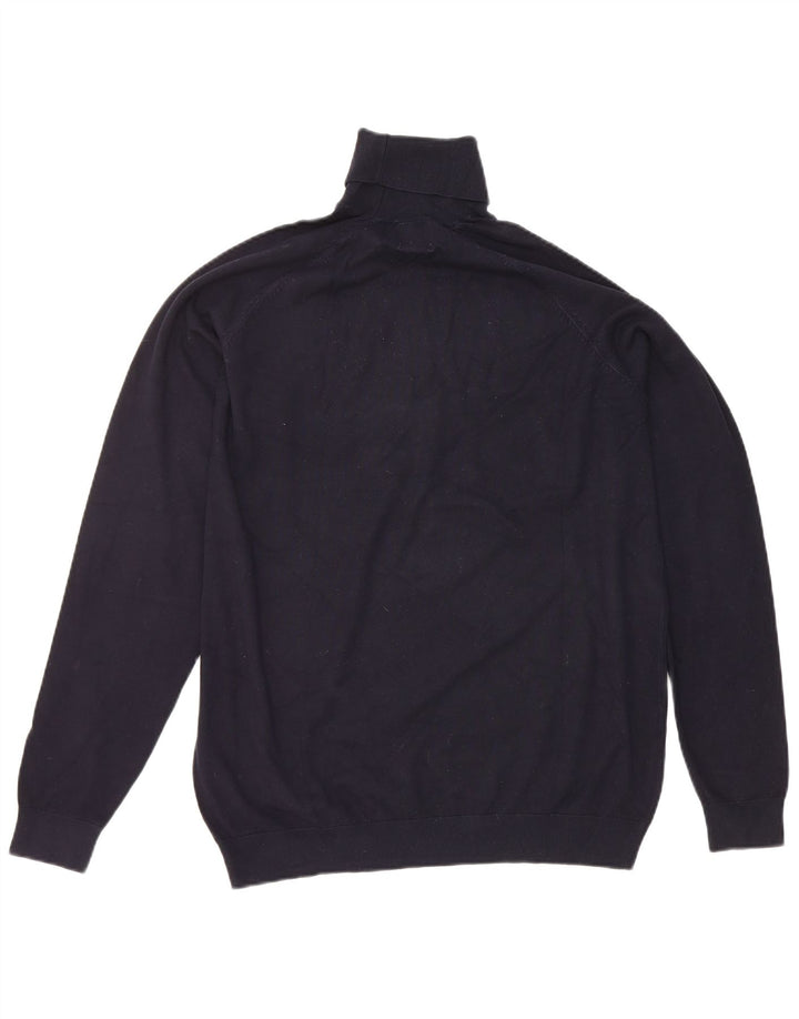 Zara Dame Rullehals Sweater UK 18 XL Navy Blue