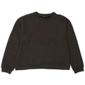 Zara Womens Crop Sweater UK 14 Large Grå Geometrisk Polyester