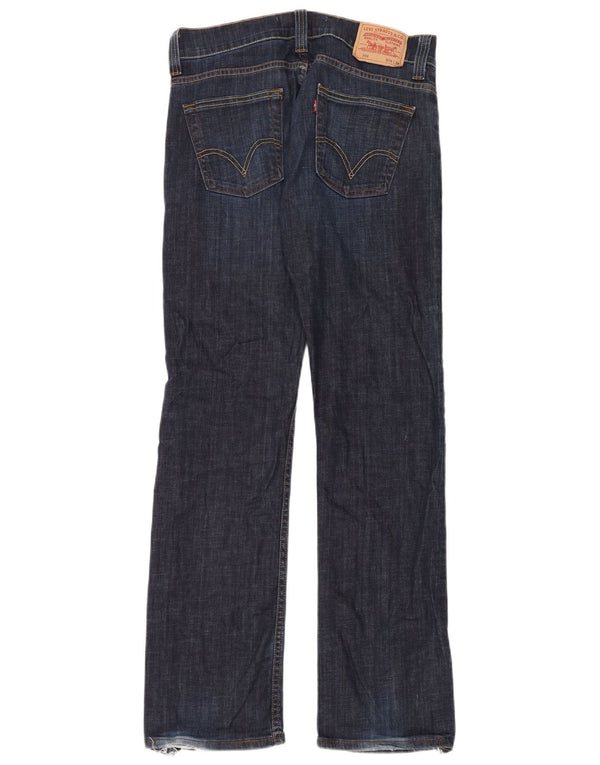 Levi's Mens 506 Standard Fit Straight Jeans W34 L34 Navy Blue