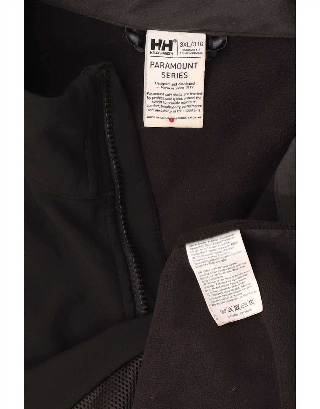 Helly Hansen Herre Regular Fit Windbreaker Jacket UK 46 3XL Sort Polyester