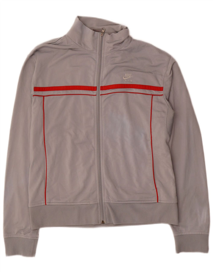 Nike træningsdragt topjakke til kvinder UK 16/18 XL Grå Colourblock Polyester