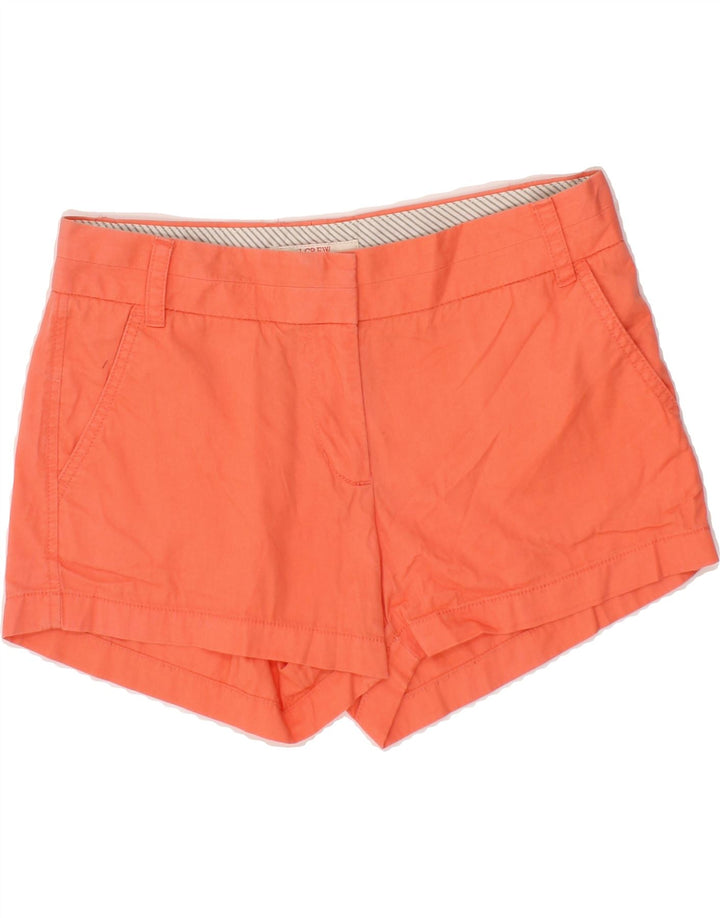 J. CREW Womens Broken In Chino Shorts US 4 Small W27  Orange Cotton Vintage J. Crew and Second-Hand J. Crew from Messina Hembry 