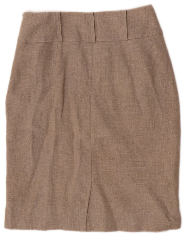 Hobbs Pencil Nederdel til kvinder UK 8 Small W26 Beige Linned