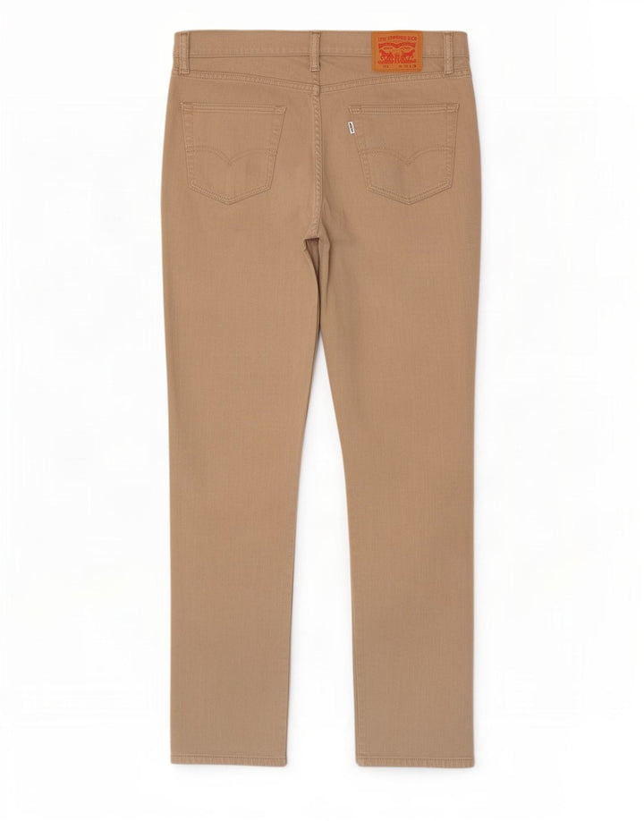 Levi's Herre 511 Slim Jeans W32 L32 Beige Bomuld