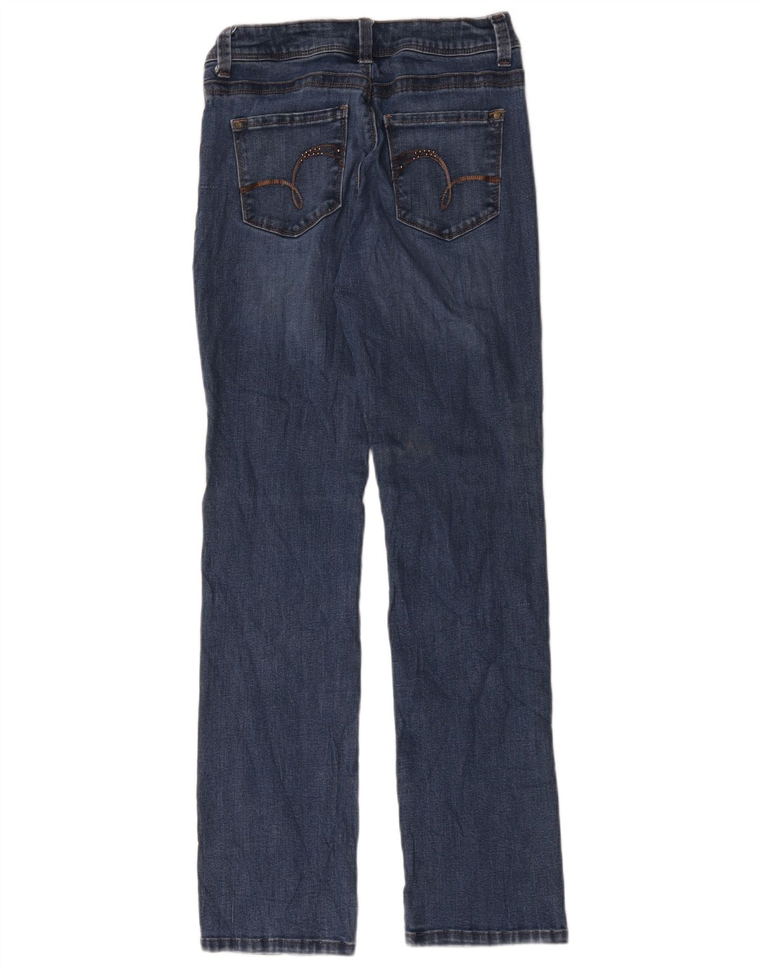Lee Dame Straight Jeans US 4 Small W28 L30 Blue Cotton