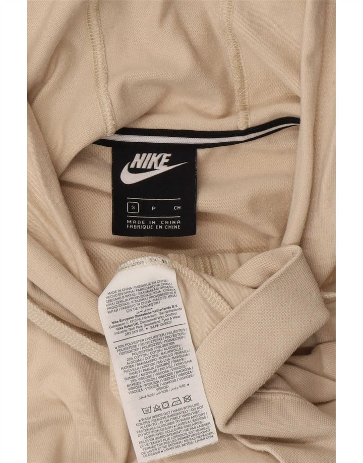 Nike Dame Oversized Hættetrøje Sweater UK 10 Small Beige Polyester