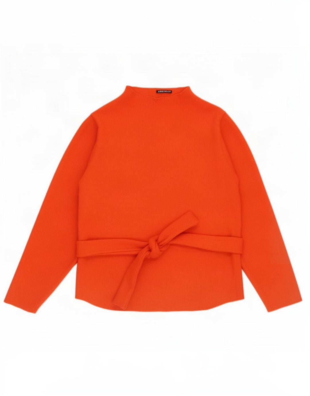 Zara Dame Oversized Turtle Neck Jumper Sweater UK 10 Small Orange