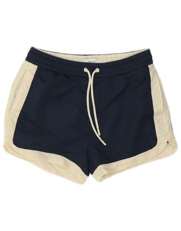 Reiss sportsshorts til kvinder UK 4 XS Marineblå Colourblock Polyamid