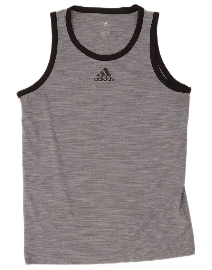 Adidas Herrevest Top Small Grå Flecked Polyester