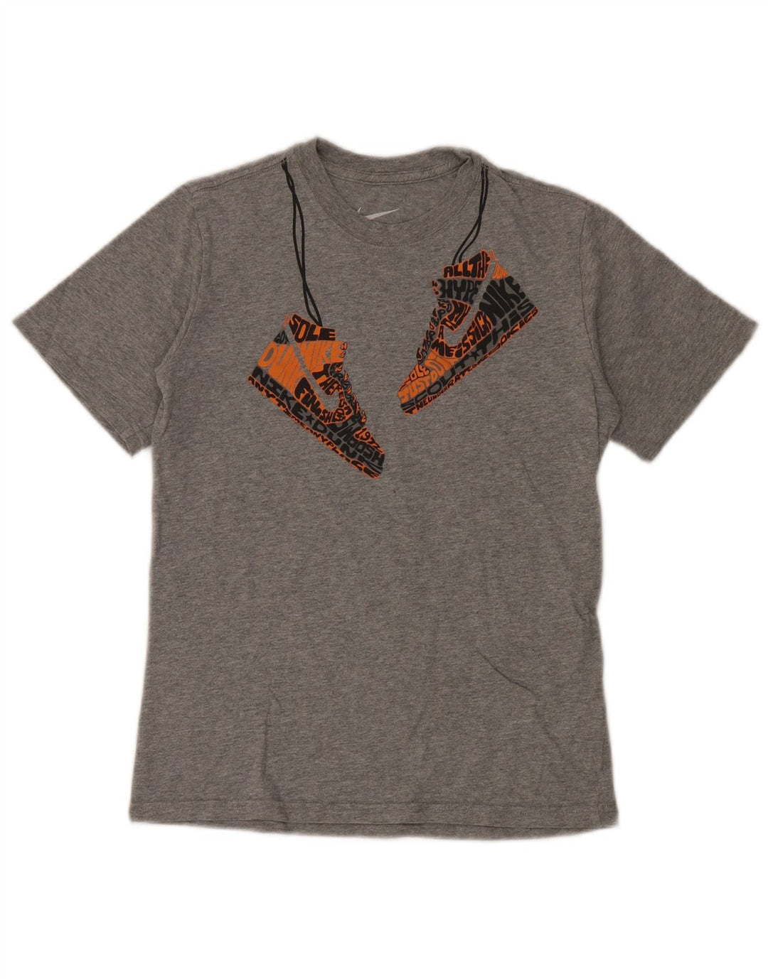 Nike drenge grafisk t-shirt top 10-11 år mellemgrå bomuld
