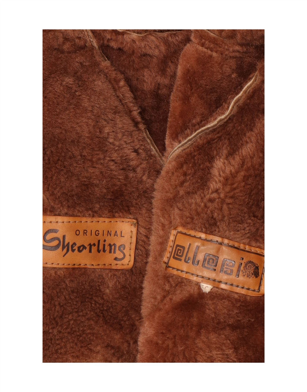 Ellesi Dame Shearling Coat IT 50 XL Brun Shearling