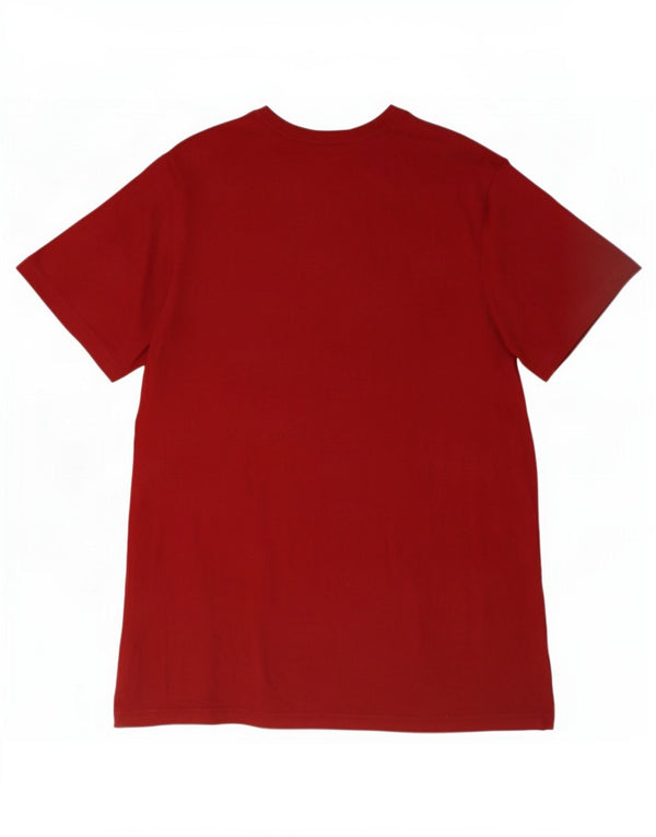 Adidas Grafisk T-Shirt Top til mænd XL Rød Bomuld