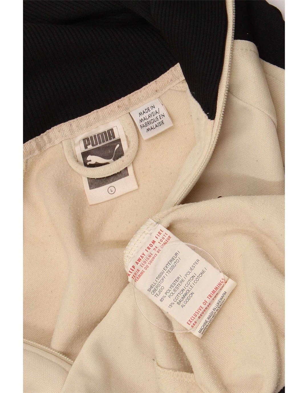 Puma Træningsdragt til mænd Topjakke Stor Beige Colourblock Polyester