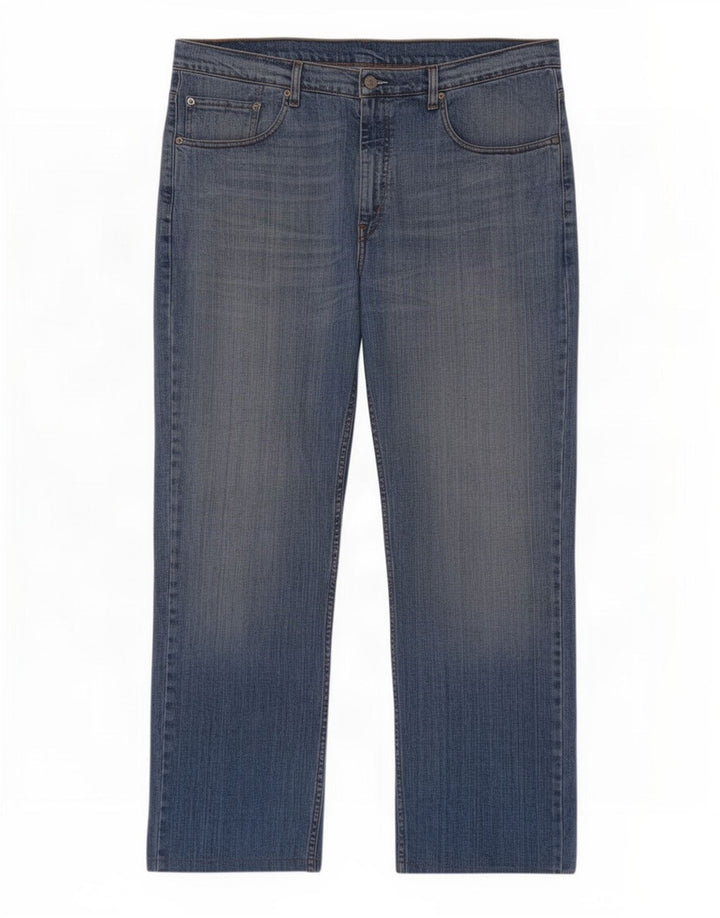 Levi's Herre 752 Straight Jeans W36 L31 Blå Bomuld