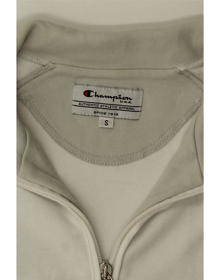 CHAMPION Womens Tracksuit Top Jacket UK 10 Small White Vintage Champion and Second-Hand Champion from Messina Hembry 