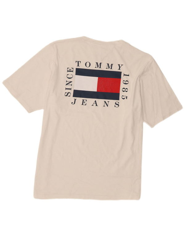 Tommy Hilfiger Herre Grafisk T-Shirt Top 3XL Hvid Bomuld