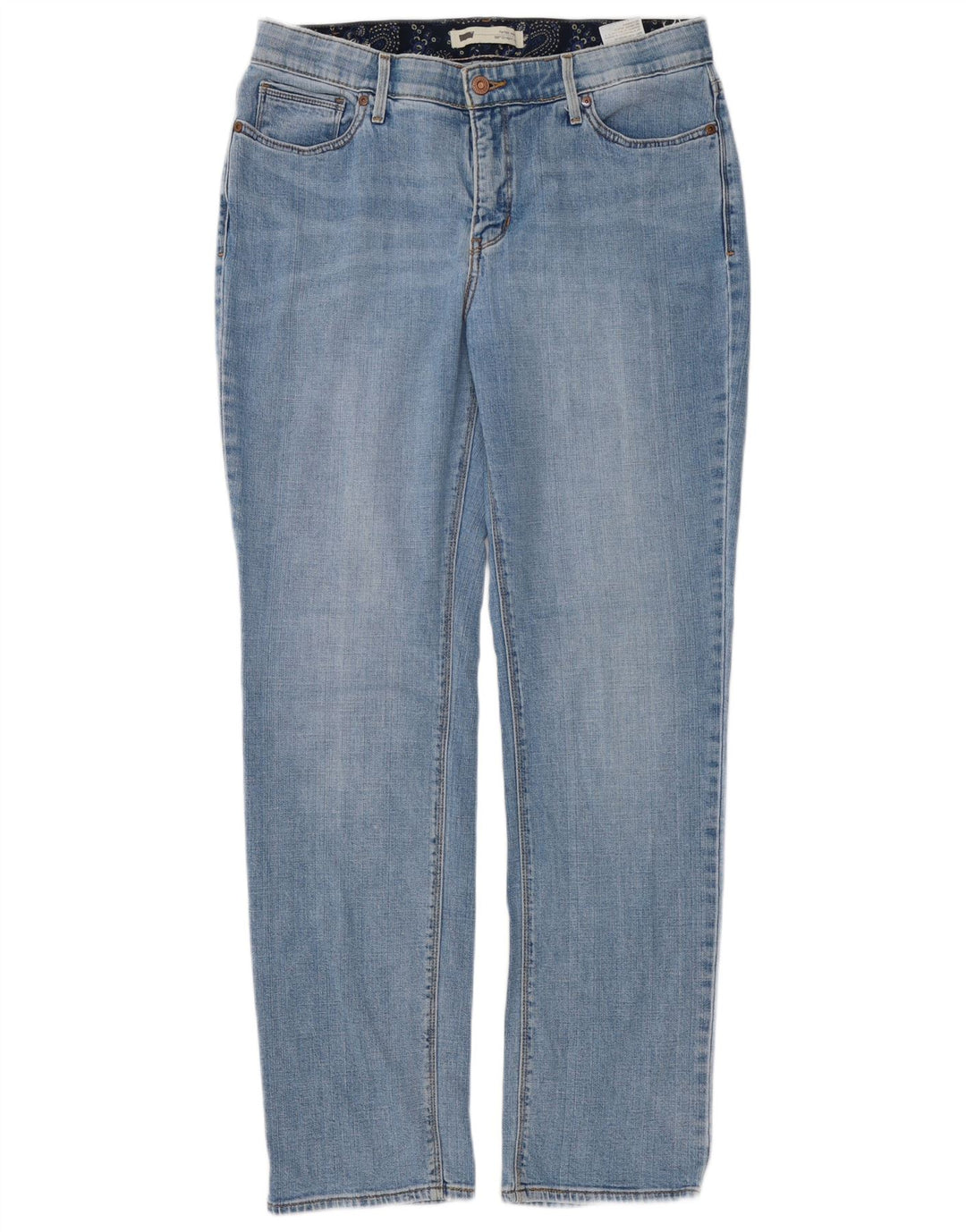 Levi's Dame 525 Straight Jeans W32 L32 Blå Bomuld