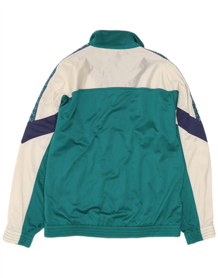 LOTTO Træningsdragt topjakke til mænd UK 40/42 Stor turkis farveblok