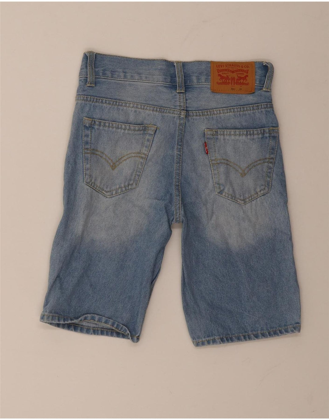 Levi's Boys 505 almindelige denimshorts 7-8 år W24 blå bomuld
