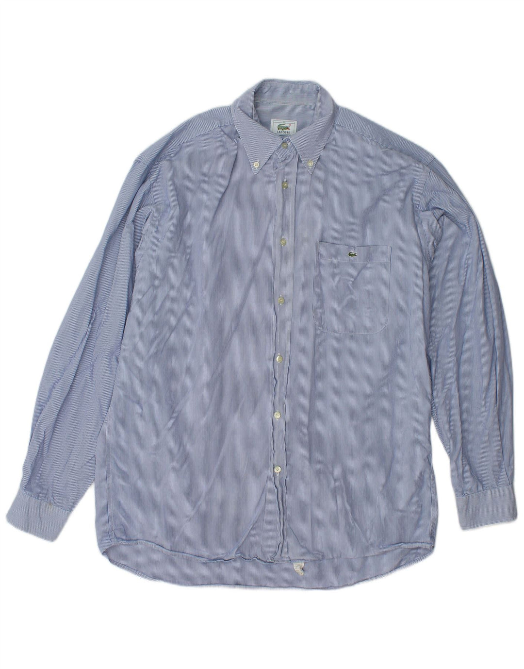 LACOSTE Herreskjorte str. 39 Medium Blue Pinstripe