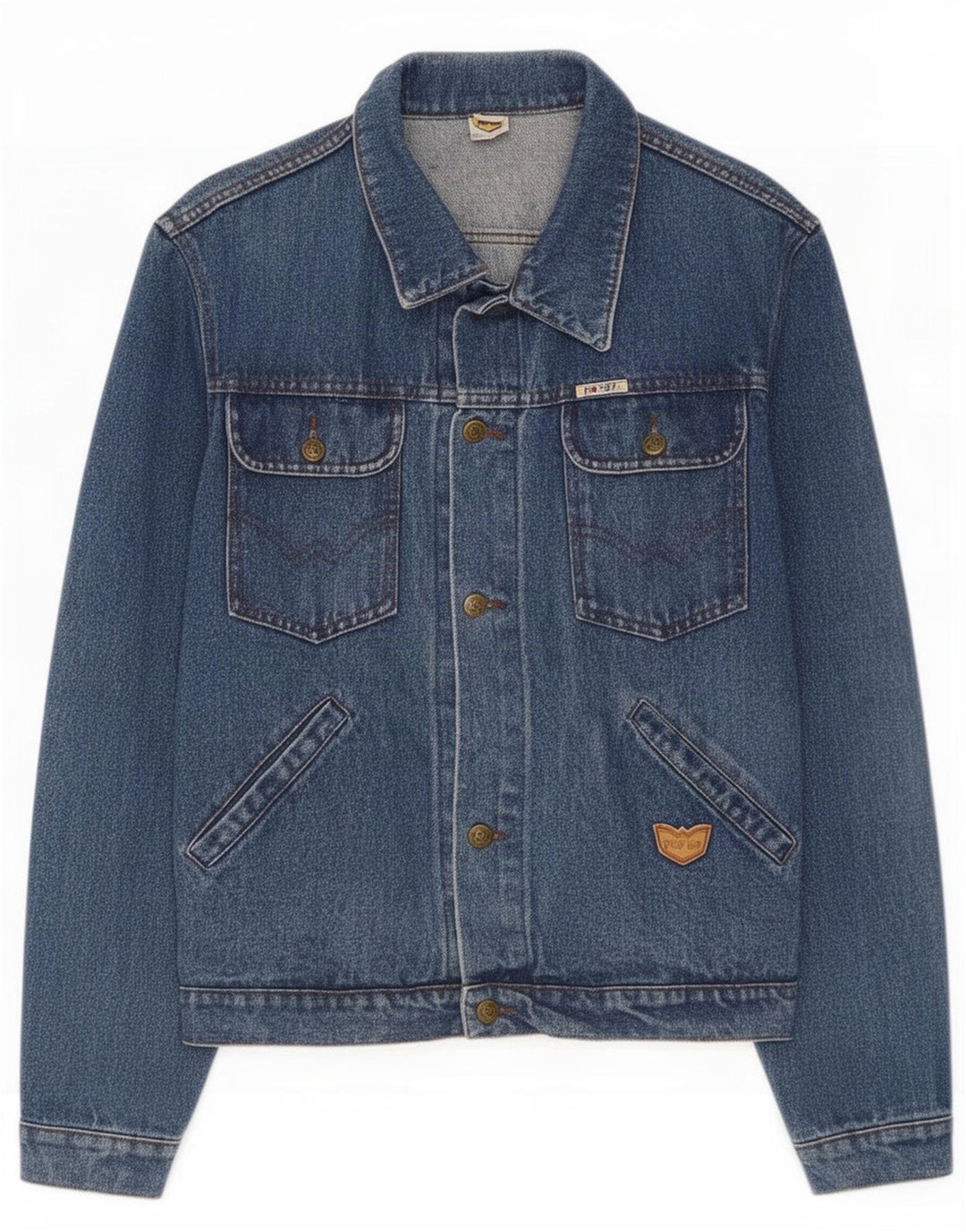 POP 84 Herre denimjakke UK 40 Large Blue Cotton
