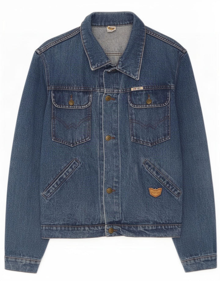 POP 84 Herre denimjakke UK 40 Large Blue Cotton