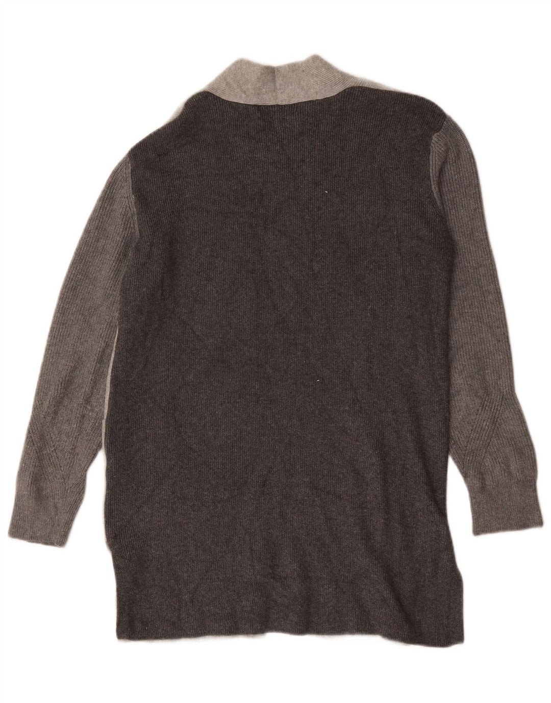 Marks & Spencer Dame Longline Cardigan Sweater UK 12 Medium Grey