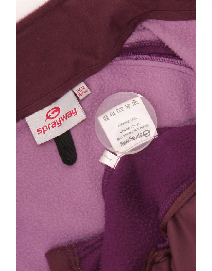 Sprayway Dame Liner Fleece Jakke UK 12 Medium Lilla Colourblock