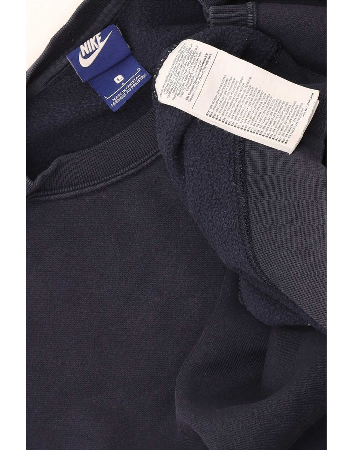 Nike Sweatshirt til mænd, stor marineblå bomuld