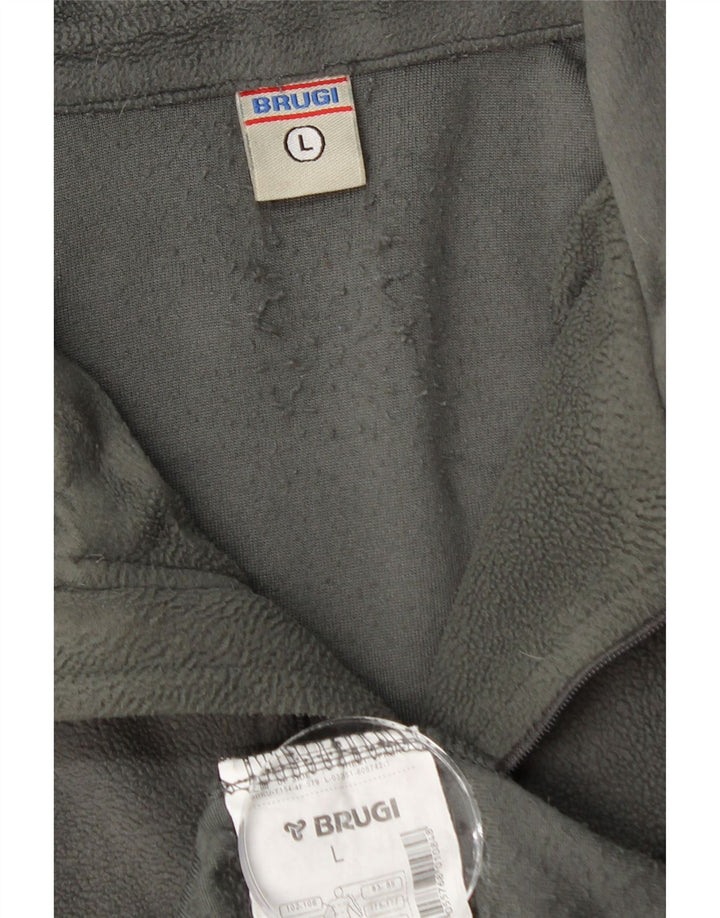 BRUGI Fleece Jumper med lynlås til mænd Stor Grå Polyester