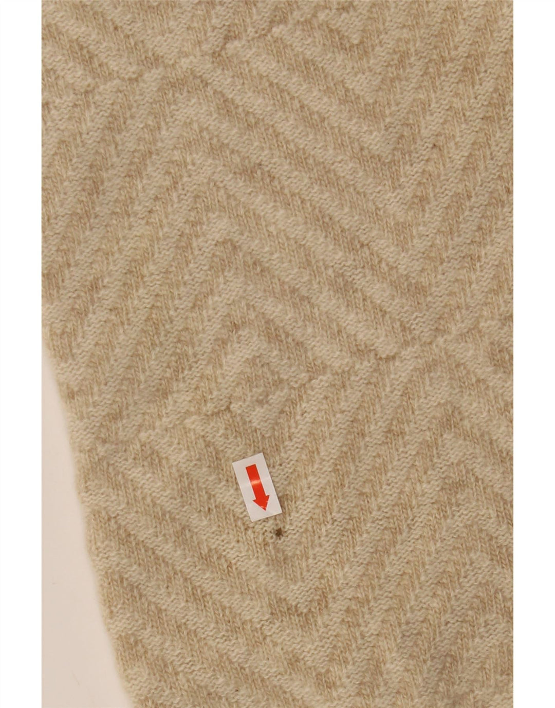 Lyle & Scott Herre V-hals sweater XL Beige Geometrisk Uld